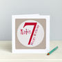 Personalised Numbered Birthday Card, thumbnail 5 of 9