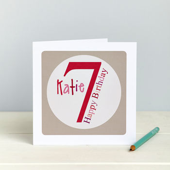 Personalised Numbered Birthday Card, 5 of 9