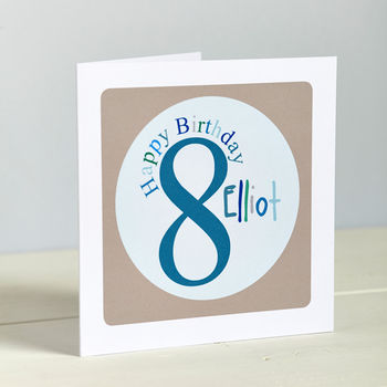 Personalised Numbered Birthday Card, 6 of 9