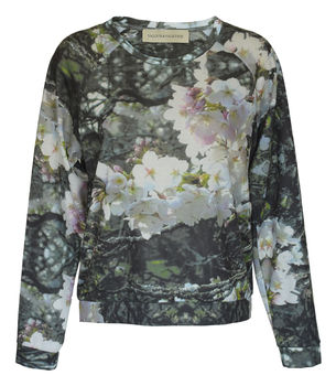 Blossom Print Sweat Top Made In The UK, 2 of 2