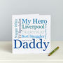 My Dad/Daddy Personalised Typographic Card, thumbnail 3 of 6