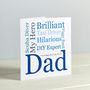 My Dad/Daddy Personalised Typographic Card, thumbnail 6 of 6