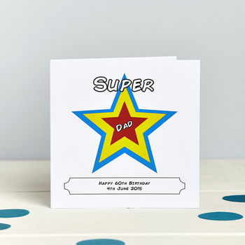 Personalised Superstar Dad Or Daddy Card, 2 of 6