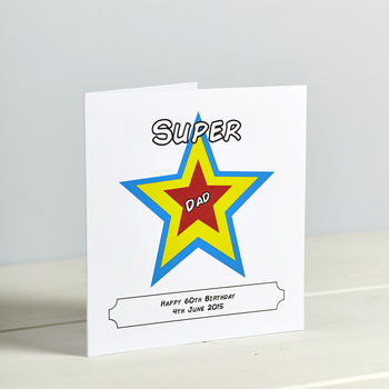 Personalised Superstar Dad Or Daddy Card, 6 of 6