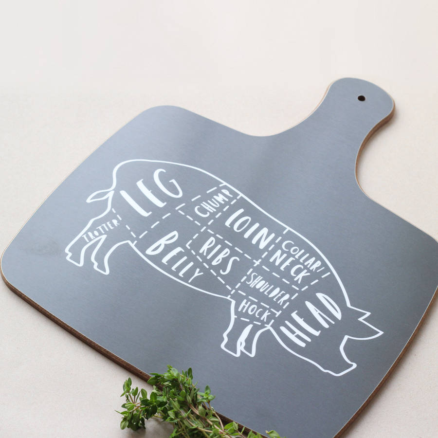 butcher pork chopping board by old english company