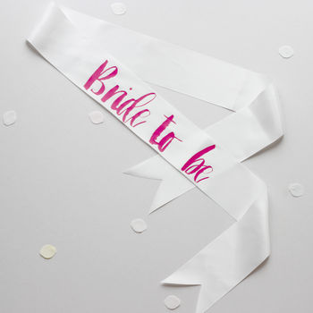 Contemporary Bride To Be And Hen Party Sashes, 3 of 10