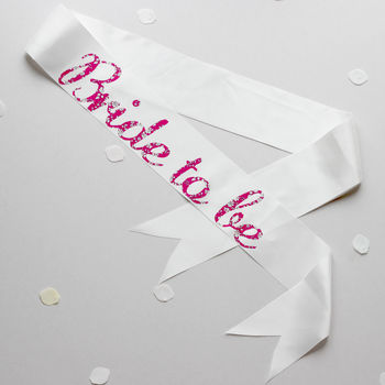 Bride To Be And Hen Party Sashes With Liberty Print, 3 of 8