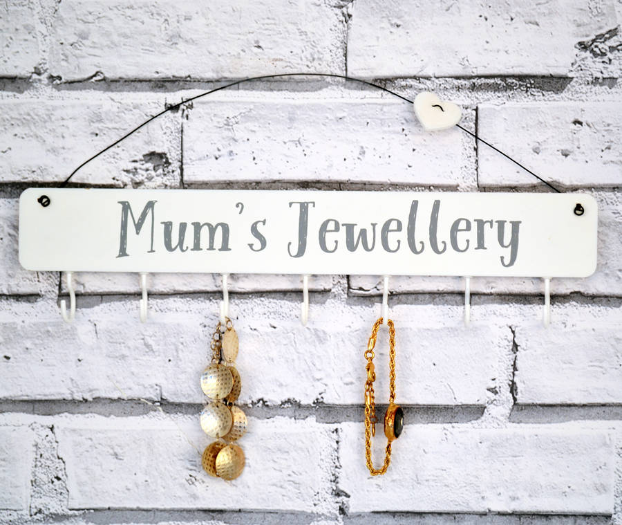 Hanging Mum's Jewellery Hooks By Solesmith