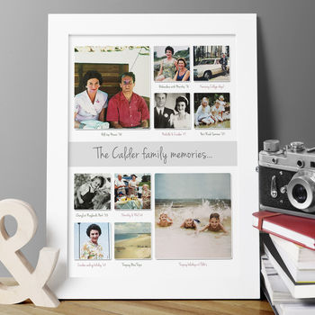 Personalised Past Memories Photo Collage, 5 of 9