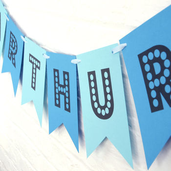 Personalised Name Bunting Party Decoration, 4 of 11