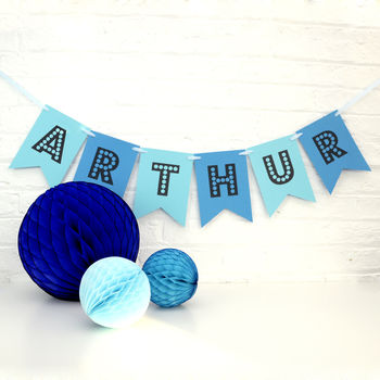 Personalised Name Bunting Party Decoration, 5 of 11