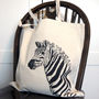Zara The Zebra Cotton Tote Bag, thumbnail 1 of 3