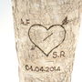 Personalised Rustic Birch Wood Vase, thumbnail 4 of 12