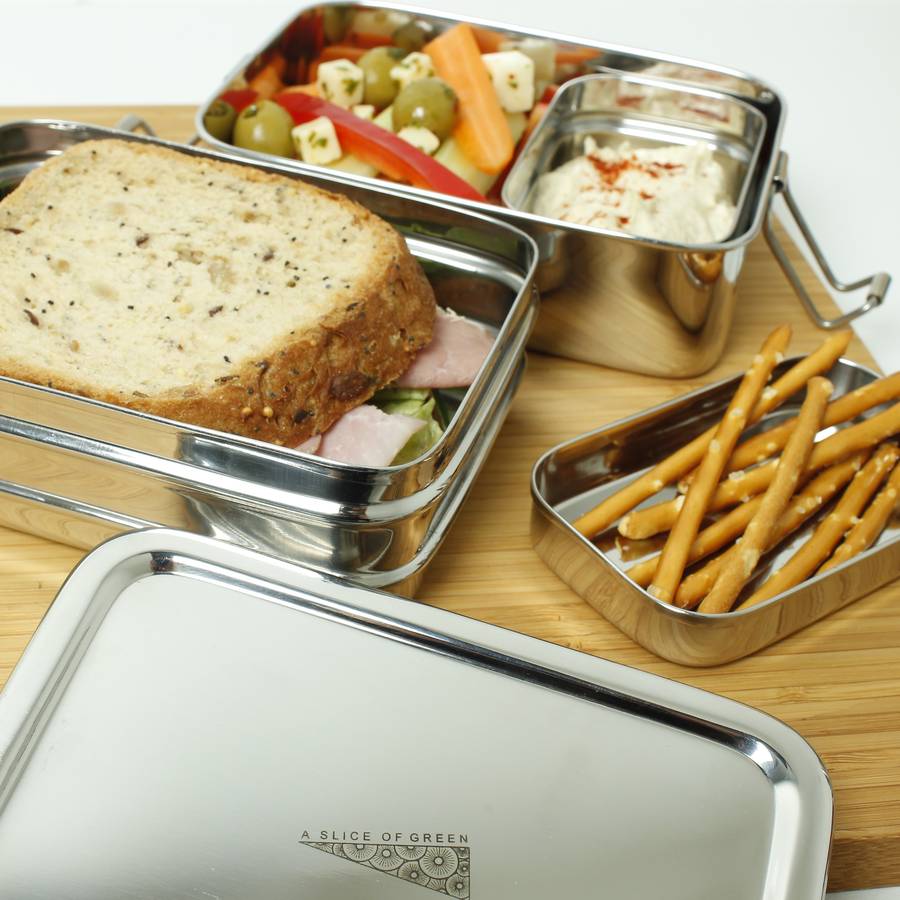 stainless steel lunch boxes by green tulip ethical living