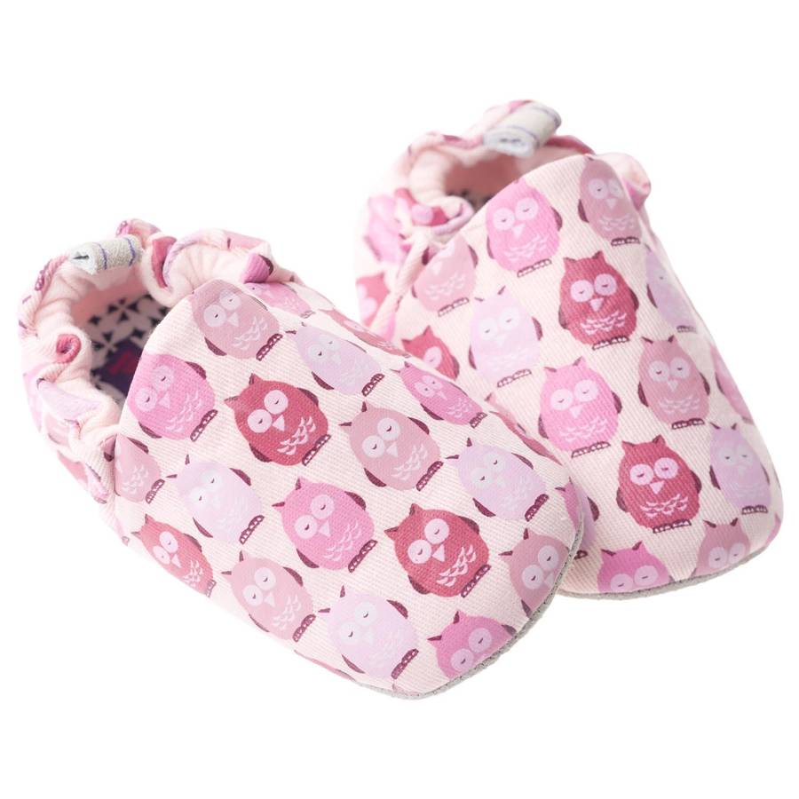 Pink Owl Baby Shoes By Poco Nido