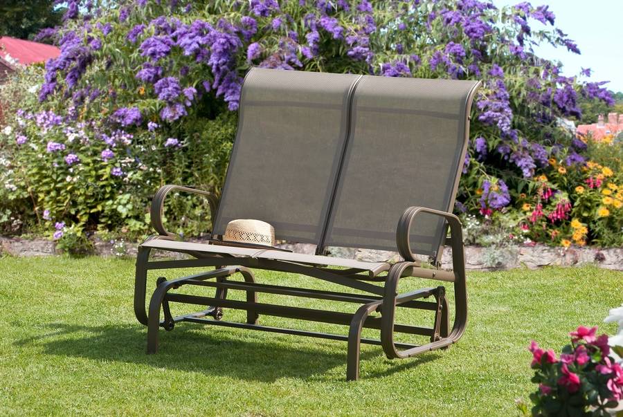 Garden Chair / Twin Seat Glider In Havana Mocha By Garden Selections
