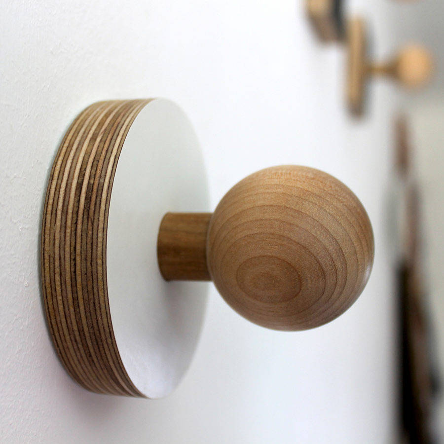 wooden wall hook by kreisdesign