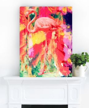 Be A Flamingo, Canvas Art, 2 of 4