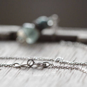 Aquamarine And Silver Necklace, 5 of 6