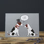 Jack Russell Wedding / Engagement Card, thumbnail 2 of 3