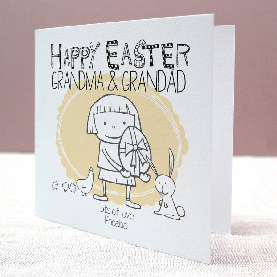 Personalised Grandparent Easter Card By Letterfest | notonthehighstreet.com