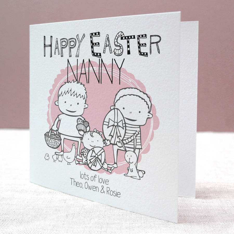 Personalised Grandparent Easter Card By Letterfest