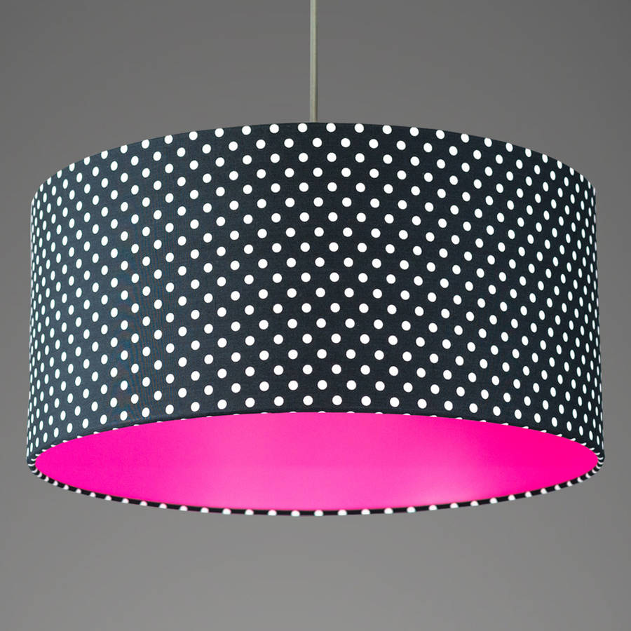 Pick And Mix Spot Drum Lampshade Choice Of Colours By Quirk Pick And Mix Spot Drum Lampshade Choice Of Colours