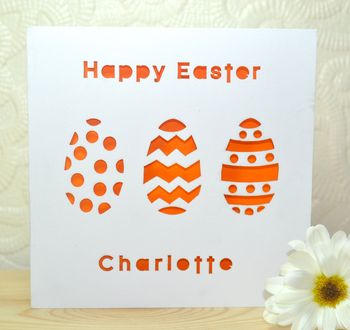 Personalised Laser Cut Easter Card, 3 of 3