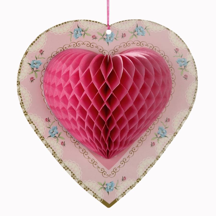 heart wedding decorations by bunting & barrow