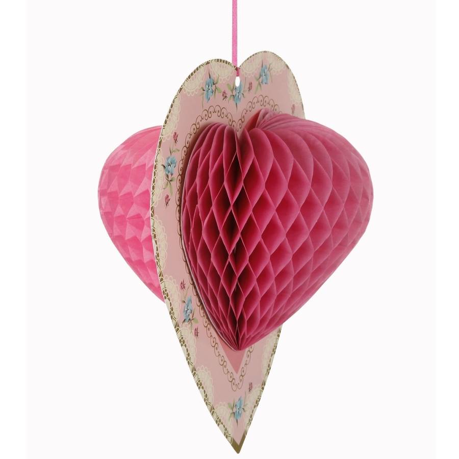 heart wedding decorations by bunting & barrow