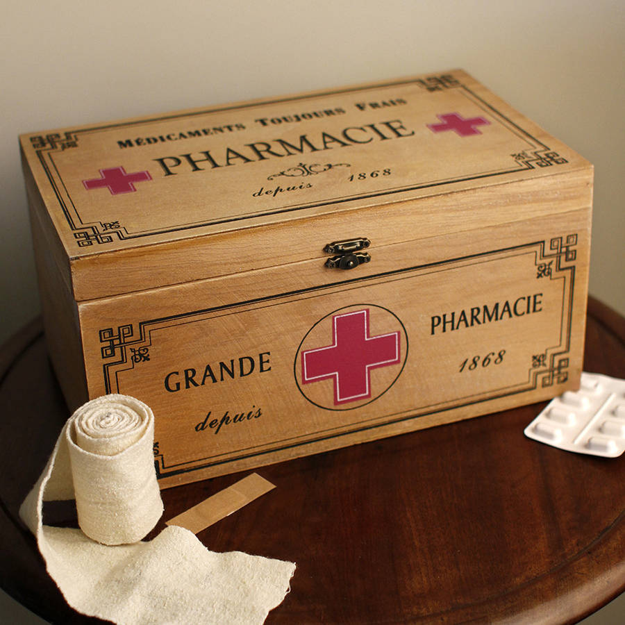 Wooden First Aid Box By Jonny's Sister