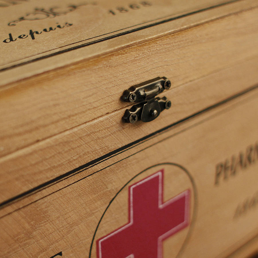 Wooden First Aid Box By Jonny's Sister