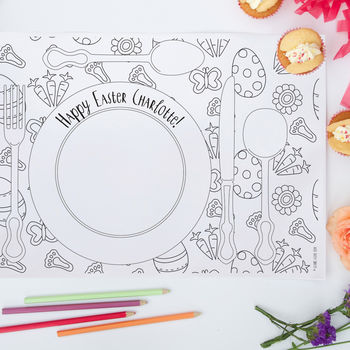 Colouring Easter Placemats Pack By So Close | notonthehighstreet.com