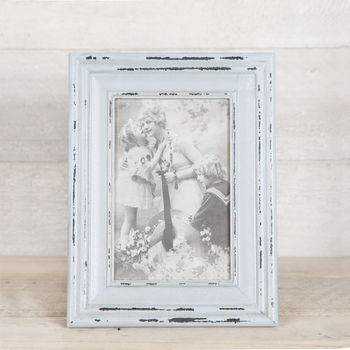 Wooden Vintage Style Blue Photo Frame, 3 of 6