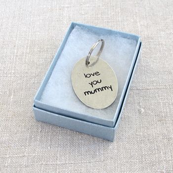 Love You Mummy Engraved Pewter Keyring, 2 of 4