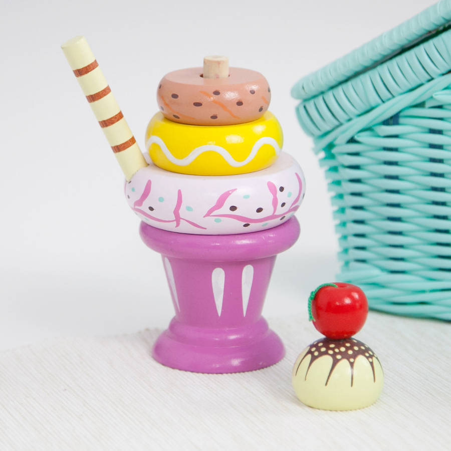 ice cream sundae stacking toy by my 1st years | notonthehighstreet.com