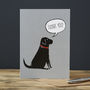 Black Labrador Thank You Card, thumbnail 2 of 2