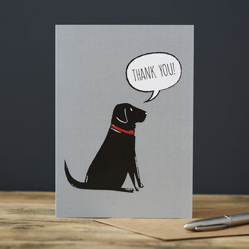 Black Labrador Thank You Card, 2 of 2