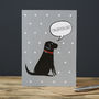 Black Labrador Congratulations Card, thumbnail 2 of 2