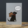 Black Labrador New Home Card, thumbnail 2 of 2