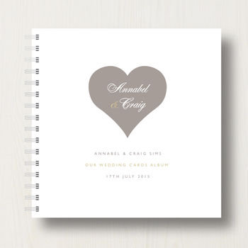 Personalised Heart Wedding Cards Book Or Album, 11 of 12