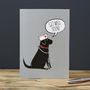 Black Labrador Get Well Card, thumbnail 2 of 2