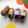 Leather Embroidered Animal Baby Shoes, thumbnail 4 of 12