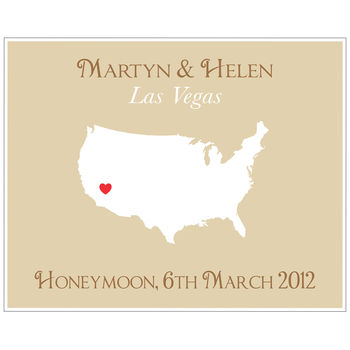 Honeymoon In America Personalised Print, 3 of 11