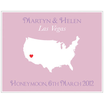 Honeymoon In America Personalised Print, 4 of 11