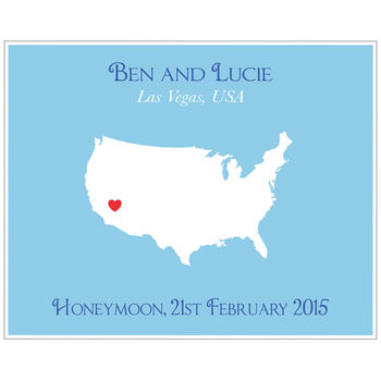 Honeymoon In America Personalised Print, 5 of 11