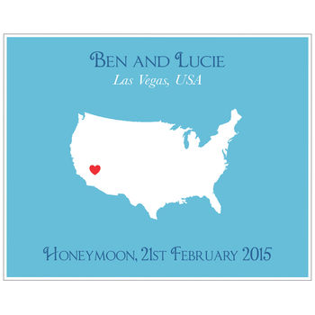 Honeymoon In America Personalised Print, 6 of 11