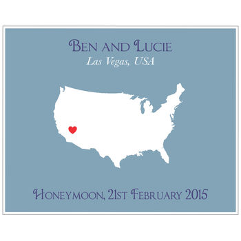 Honeymoon In America Personalised Print, 8 of 11