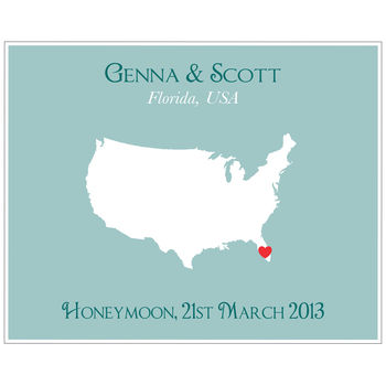 Honeymoon In America Personalised Print, 9 of 11