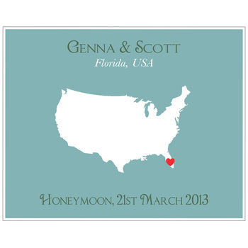 Honeymoon In America Personalised Print, 10 of 11